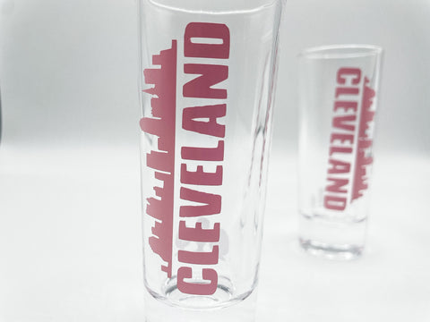 Cleveland (L. Pink) Shot Glass